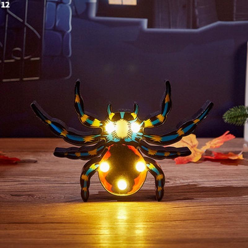 

Ужас Хэллоуин Тыква Украшение Призрак Летучая Мышь Паук Светодиодный Ночник Праздничный Бар Домашняя Вечеринка Украшения Реквизит Украшения Хэллоуина