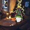 Christmas Gnome with LED Lights - Resin Xmas Tree Decoration for Indoor Home, Table & Holiday DÃ©cor