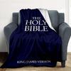 Holy Bible Flannel Blanket Throw Blanket Soft Warm Sofa Bed Camping Car Home Decor Unique Christmas Gift C930649