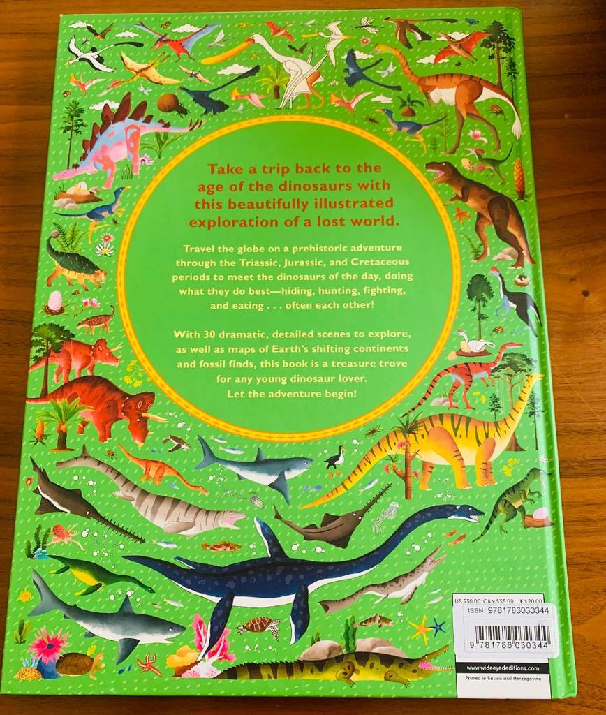 [USED] World Dinosaur Atlas Dinosaur Picture Book Encyclopedia (English Book)