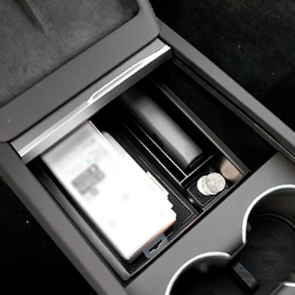 Central Storage Box For Tesla Model Y 2025 / Model 3 2025-2025 Juniper Accessories Center Console Organizer Storage Box