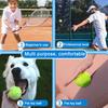 6/12st Tennisbollar med Nätväska Träningsboll Hög Elasticitet Husdjur Hund Leksaksbollar Utomhus Träning Sporttävling