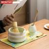 4-7pcs Handmade Home Easy Clean Matcha Tea Set Tool Stand Kit Bowl Whisk Scoop Gift Ceremony Traditional Japanese Accessories