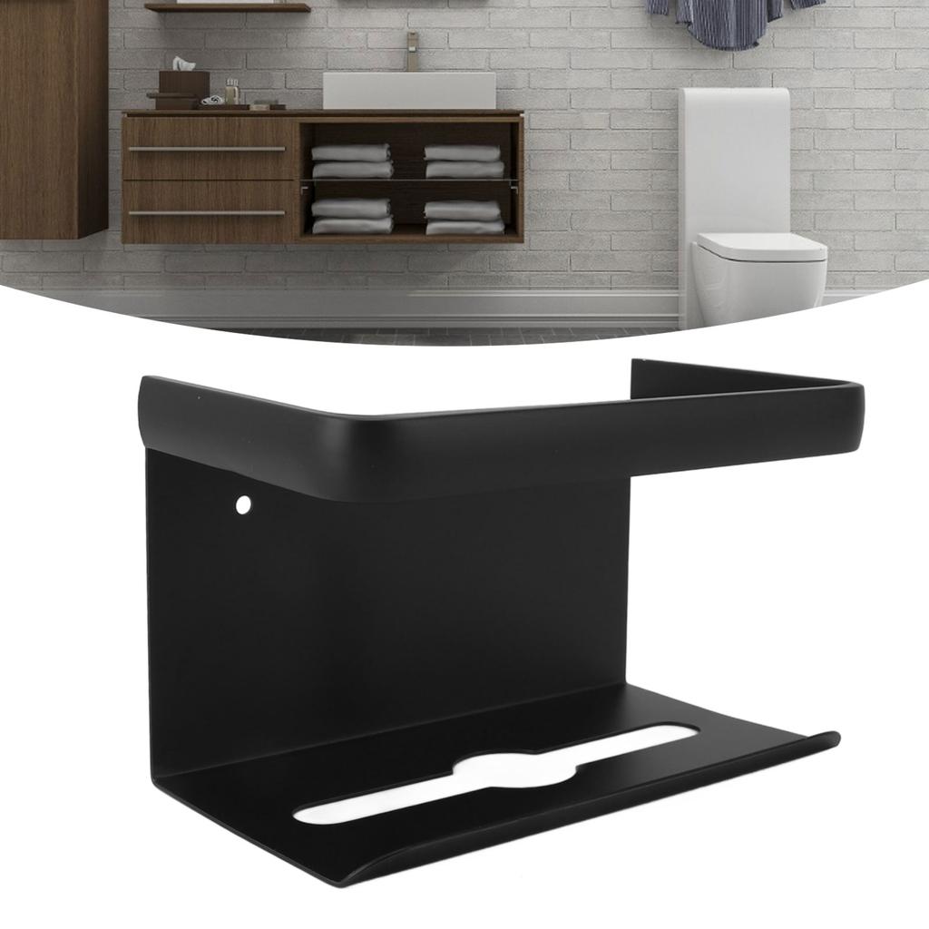 Toilet Paper Holder Wall Mount Tissue Roll Storage Rack Aluminum Tissue Dispenser for Bathroom Washroom