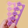 Plum Blossom Split Toe and Finger Separator - Cute, Disposable EVA Sponge with 4 Holes.