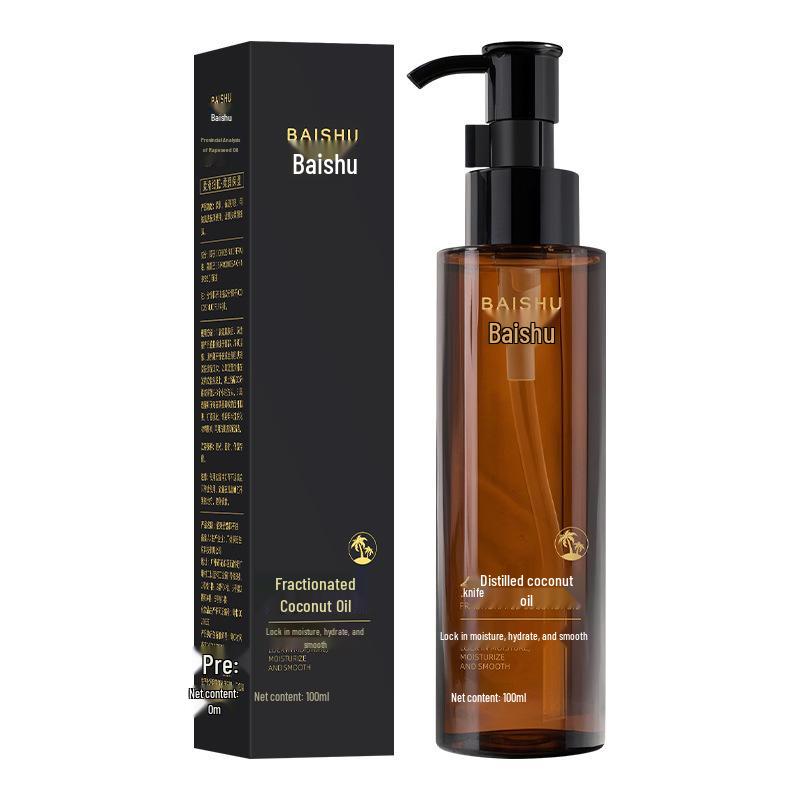 Bai Shu Pure Fractionated Coconut Oil for Skincare - Moisturizing Oil for Face, Men & Women, Natural Women's Care