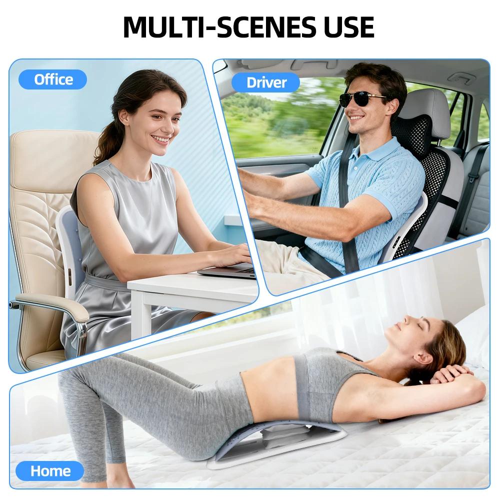 Back Stretcher for Back Relax, Multi-Level Back Cracker Board, Lower and Upper Back Support for Herniated Disc,Posture Corrector
