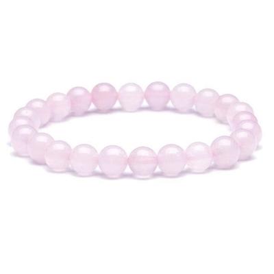 Bracelet - Rose Quartz - 8 Mm - Stone Promoting Love - Unisex - Adult