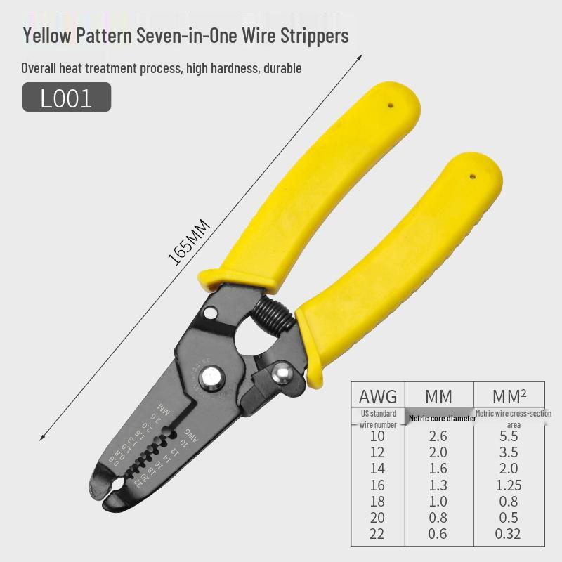 Stainless Steel Electrician s Multifunctional Wire Stripper & Cutter Tool