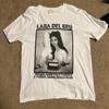 Lana Del Rey rzadki design biała koszulka Reprint T klasyczny styl NH10270 Koszulka unisex Bawełna Oversize Duży rozmiar