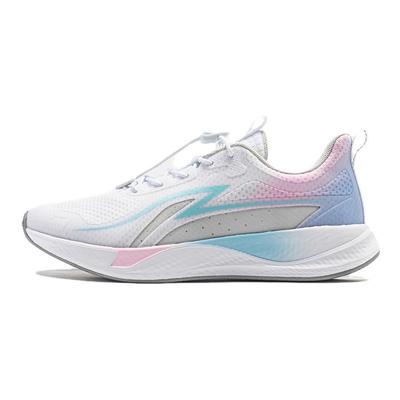 Li Ning Comfortable Durable Non-Slip Shock Absorbing Kids Running Shoes Kids Running Shoes White Blue YKFU032-2