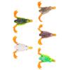 5pcs Topwater Duck Lure 3D Rubber Floating Duck Fishing Lure with Hooks Bass Fishing Bait