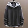 Herren Kapuzenpullover High Street Pullover Langarm Patchwork Sweatshirt Herren Mode Streetwear Hoodie Harajuku