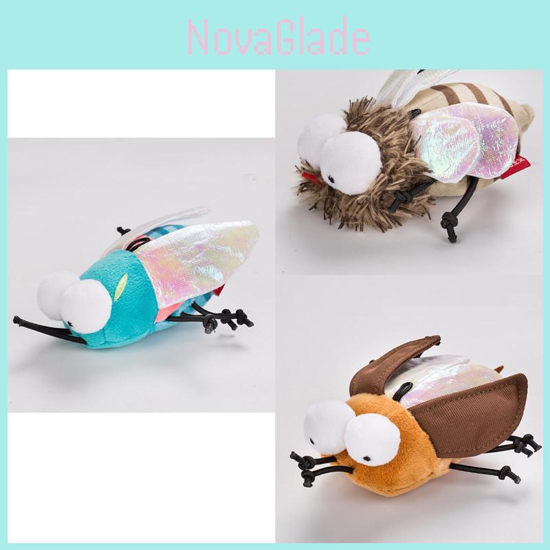 Soft Plush Insect Cat Toy Stimulating And Entertaining Various Colors Lightweight 100g