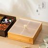 Partitioned Bamboo & Acrylic Snack Storage Box