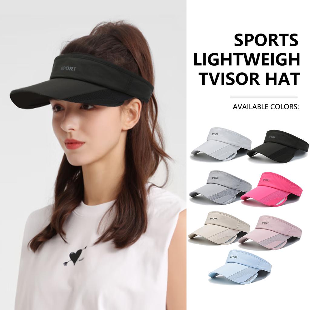Uomo Donna Regolabile Tennis Cappelli Sport Fascia Classica Sole Sport Visiera Cappello Running Cappelli Tennis Spiaggia Cappello Sportivo Esterno