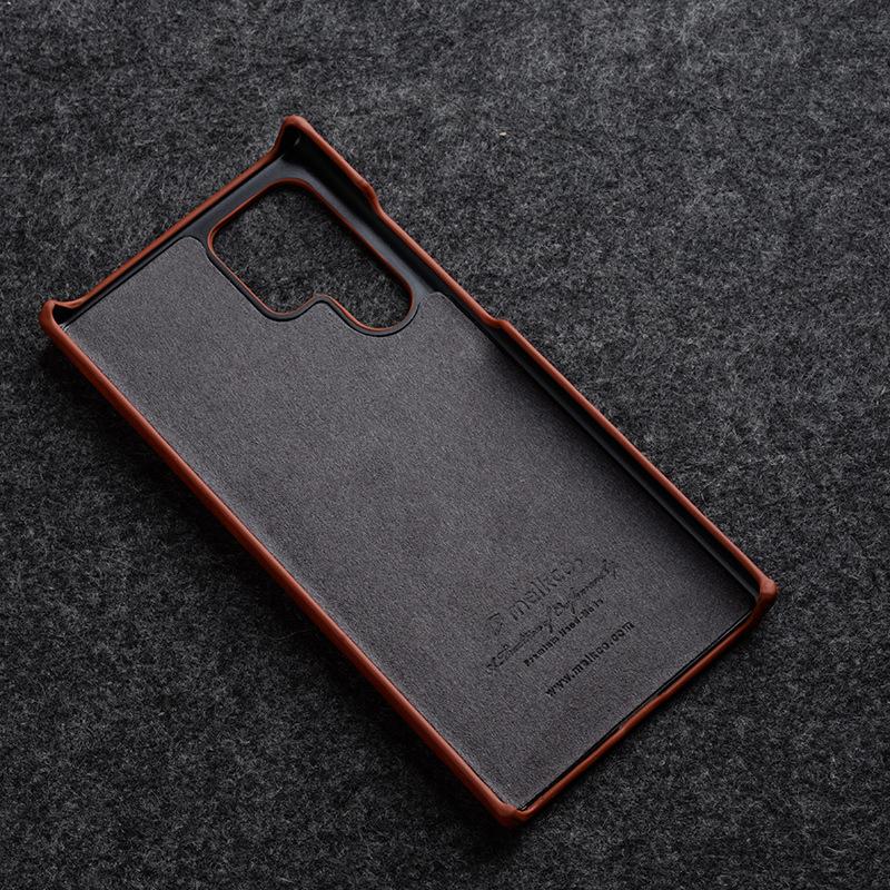 Melkco Is Suitable for Samsung S25 Ultra Mobile Phone Case S24 Head Layer Real Cowhide S23 Retro Protective Case S22 Case