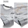 SEPTWOLVES Men's Autumn Wolf Head Print Pullover Sweatshirt