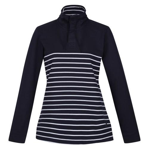 Regatta Womens/Ladies Bayla Striped Button Neck Sweatshirt
