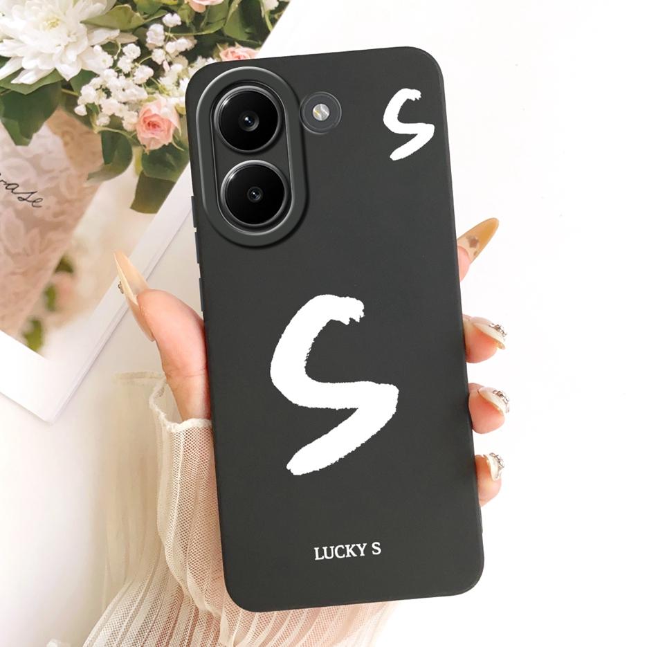 For Xiaomi Redmi Turbo 5 Max Case Luxury Lucky Letters Cover Soft TPU Matte Phone Case For Redmi Turbo 5 Turbo5 Max Fundas Coque