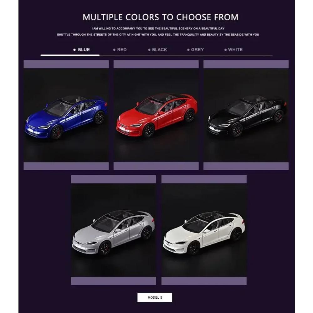 1/24 Tesla ΜΟΝΤΕΛΟ Y Κράμα Μοντέλο αυτοκινήτου Χυτό μέταλλο Παιχνίδι όχημα Μοντέλο αυτοκινήτου Προσομοίωση Συλλογή Ήχος Φως Παιδικό παιχνίδι Δώρο