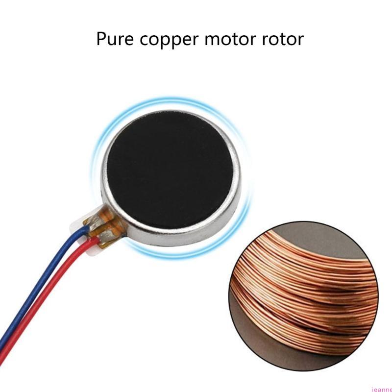 Mini Vibration Motor 1.5-3.7V 12000rpm Flat Coin Button-Type Vibrating Motor