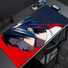 Mouse Pad Naruto Sasuke Office Professional E-sports Gamer Speed Gaming Rubber Keyboard Pad Notbook Desk Mat Edge White Mousepad