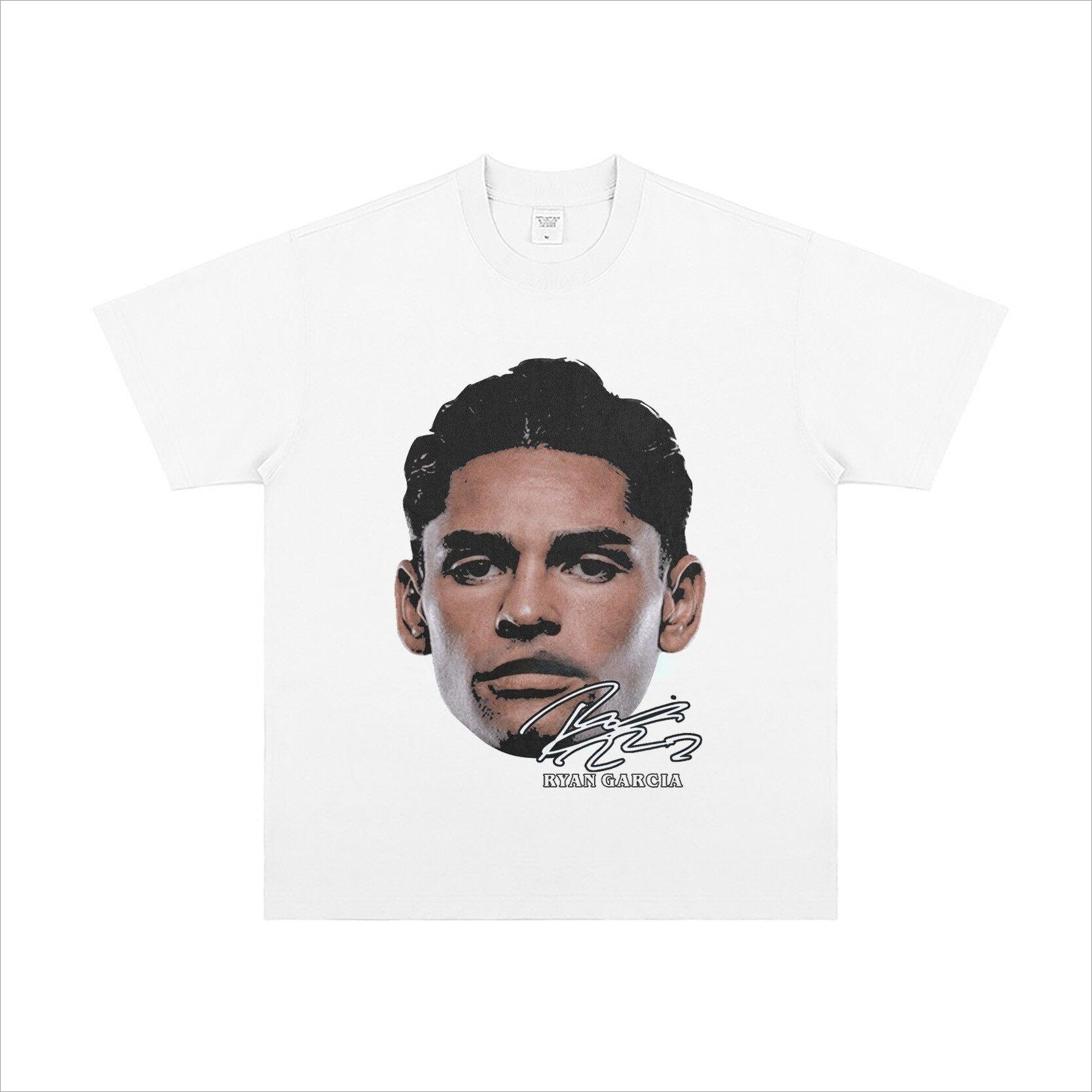 Boxing Short-sleeved Printed Cotton Sports Casual T-shirt S
