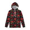 Men Clothing New In Hoodies & Sweatshirts Black Rose Pattern Harajuku Sweatshirts 3D Animal Flower Goth Loose Pullover Sportwear
