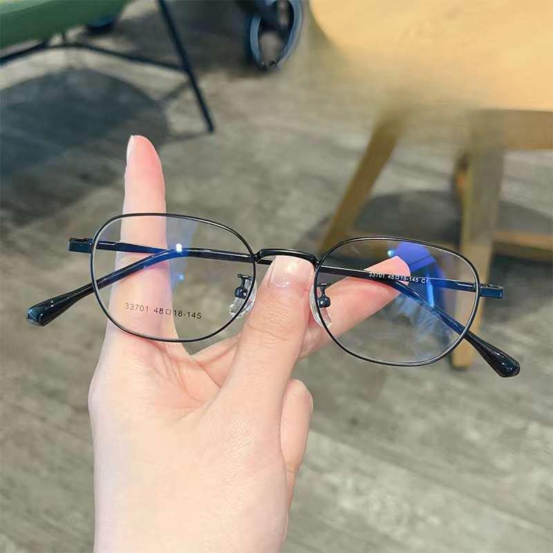 

Интернет-знаменитости, овальная металлическая оправа для очков в маленькой оправе в стиле ретро, ​​простой стиль, можно настроить с разной высотой