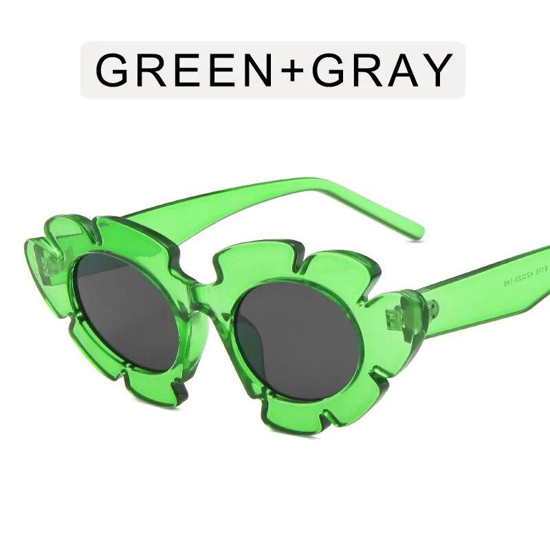 Lunettes de soleil œil de chat à fleurs pour femmes, lunettes vintage pour femmes/hommes, lunettes de marque de luxe pour femmes, fête