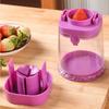 Easy Quarter Cutter Quick Fruit Slicer Plastic Fruit  Press Separator  Tomato