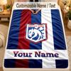 Flannel BlanketIpswich Town Custom Name Text Personalized Soft Warm Throw Blanket Home Decor Gift