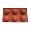 15Cavities Small Hemisphere Chocolate Mold Red Silicone Baking Mold Cake Dome Mould Tray Baking Tools