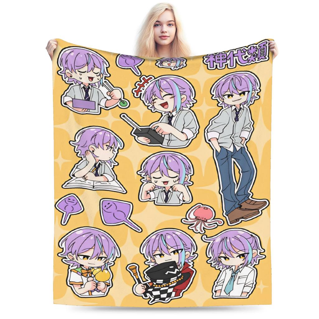 Project Sekai Rui Kamishiro Anime Spiel Decke Weiche Bedruckte Plüschdecke Für Mädchen Jungen Schlafzimmer Flanell Tagesdecke Bettbezug
