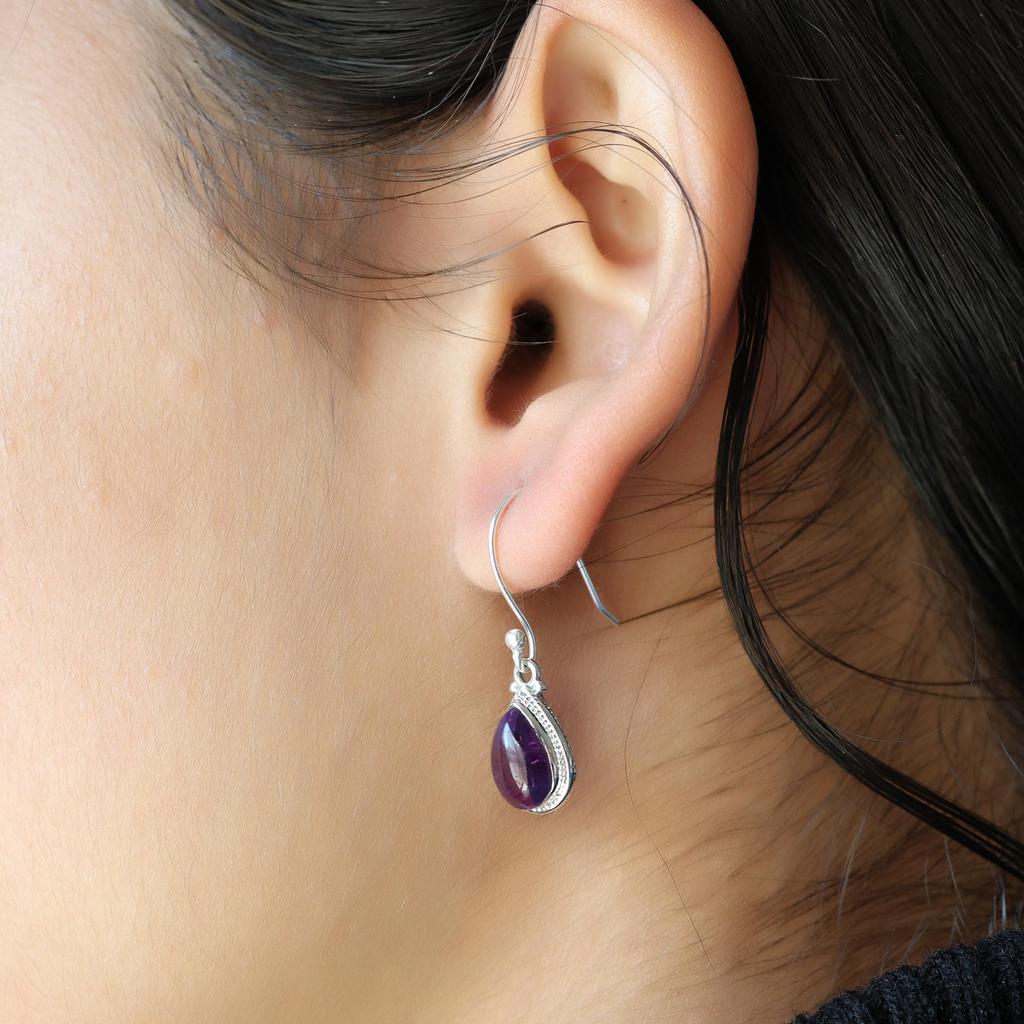 Sterling Silver Amethyst Jewelry Set, Women Jewelry, Gift For Her, February Birthstone Jewelry