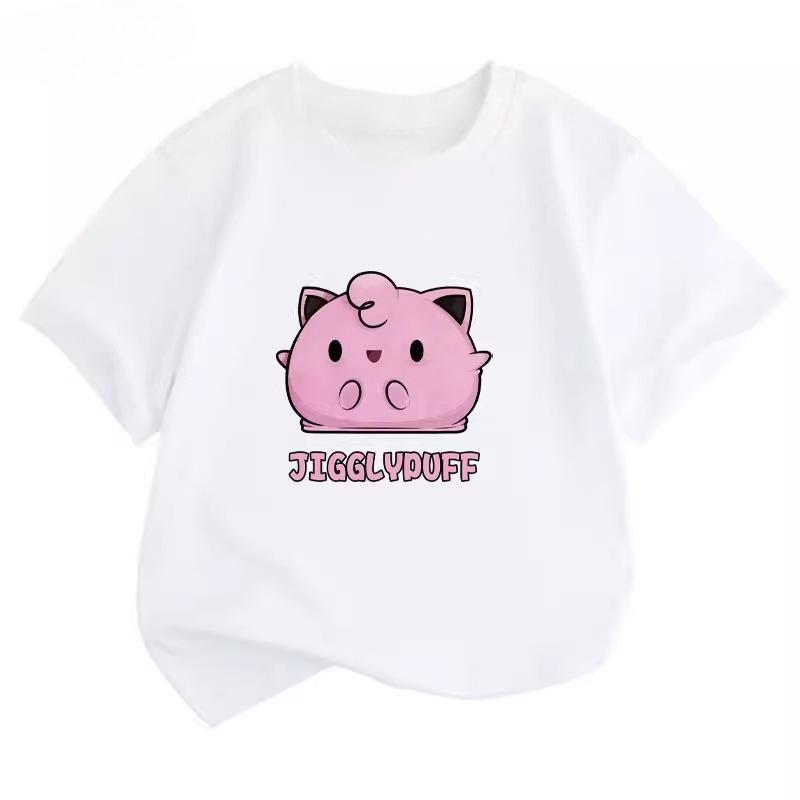 Potdemiel Summer New Pikachu Kids 100 Cotton TShirt Comfortable and Breathable Suitable for Boys and Girls