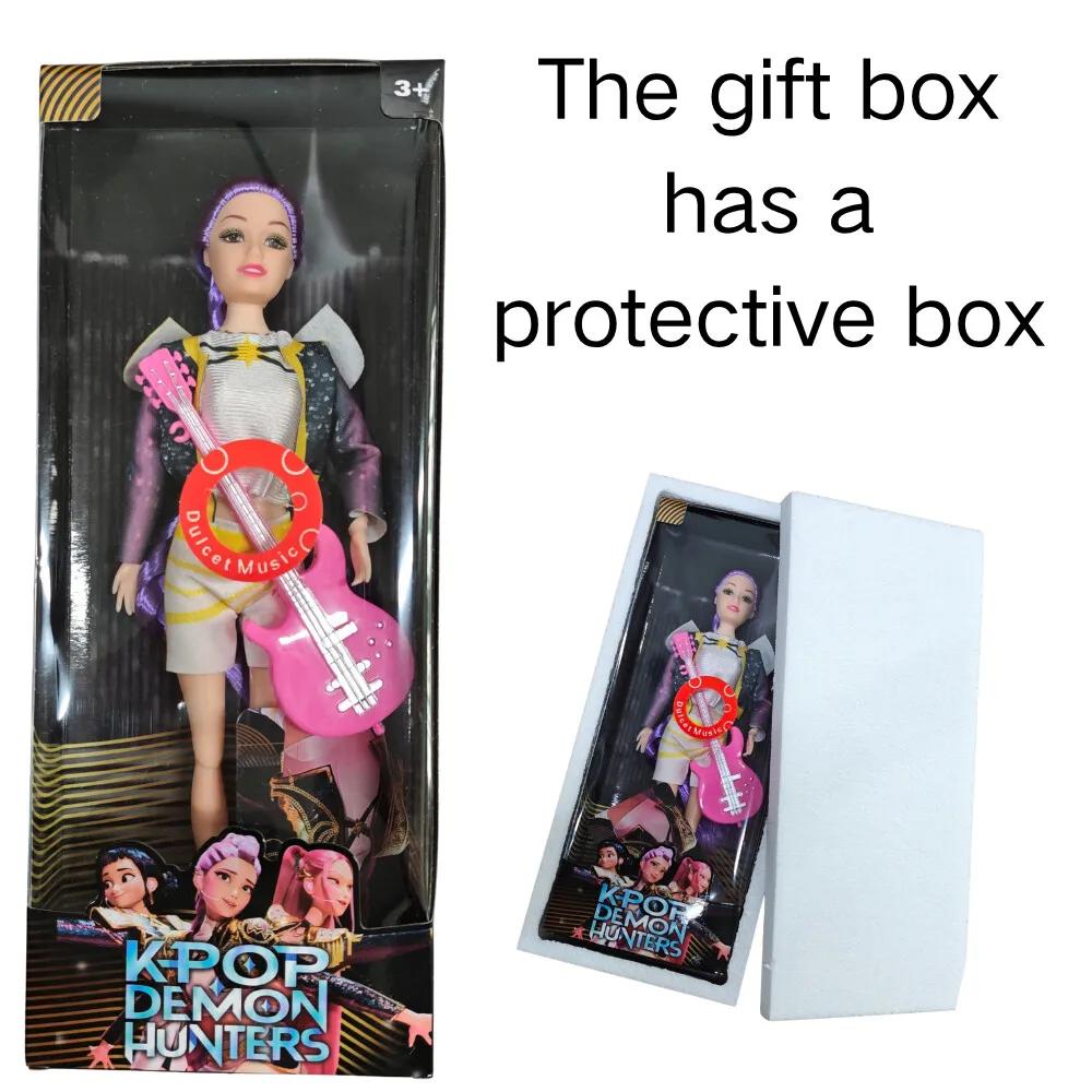 Authentische Kpop Dämonenjäger Sammlerpuppen (Rumi/Mira/Zoey) - DIY Singende Plastikspielzeuge für Mädchen Weihnachtsgeschenk