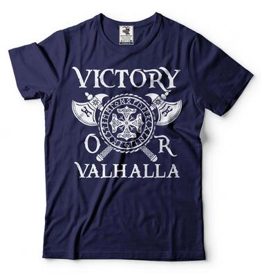 Victory Or Valhalla Shirt Viking Gift Valhalla Warrior Shirt Norse Mythology Tee