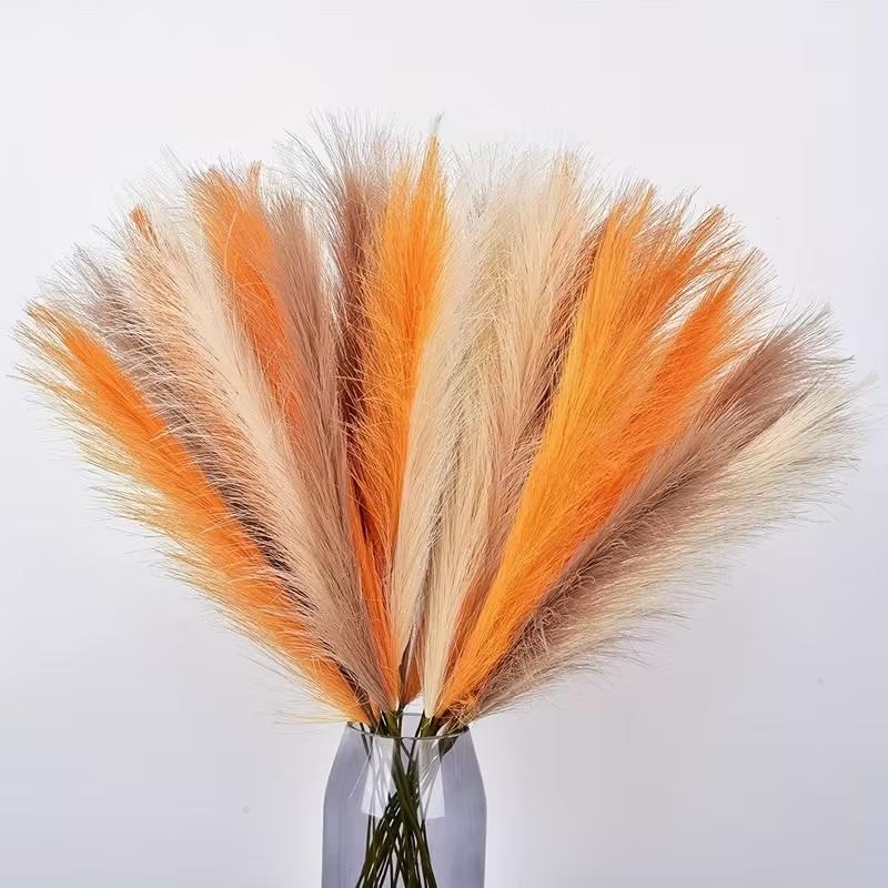 Fluffy Pampas Grass Boho Decor Flower Fake Plant Reed Simulated Wedding Party Home Decoration Artificial Flowers