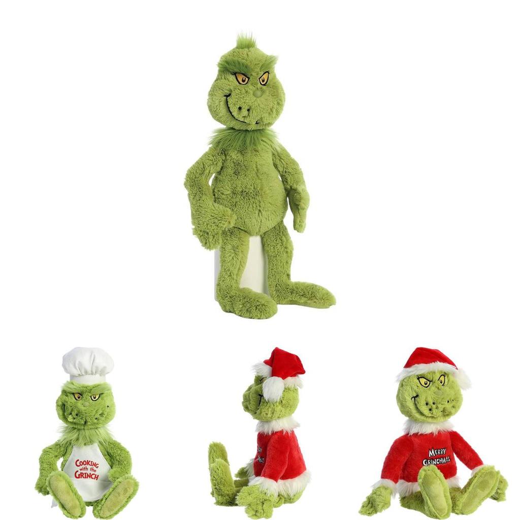 Grinch Vánoční Kuchaři Oblékají Plyšové Hračky Plněné Panenky Dětský Dárek Měkké Mazlivé