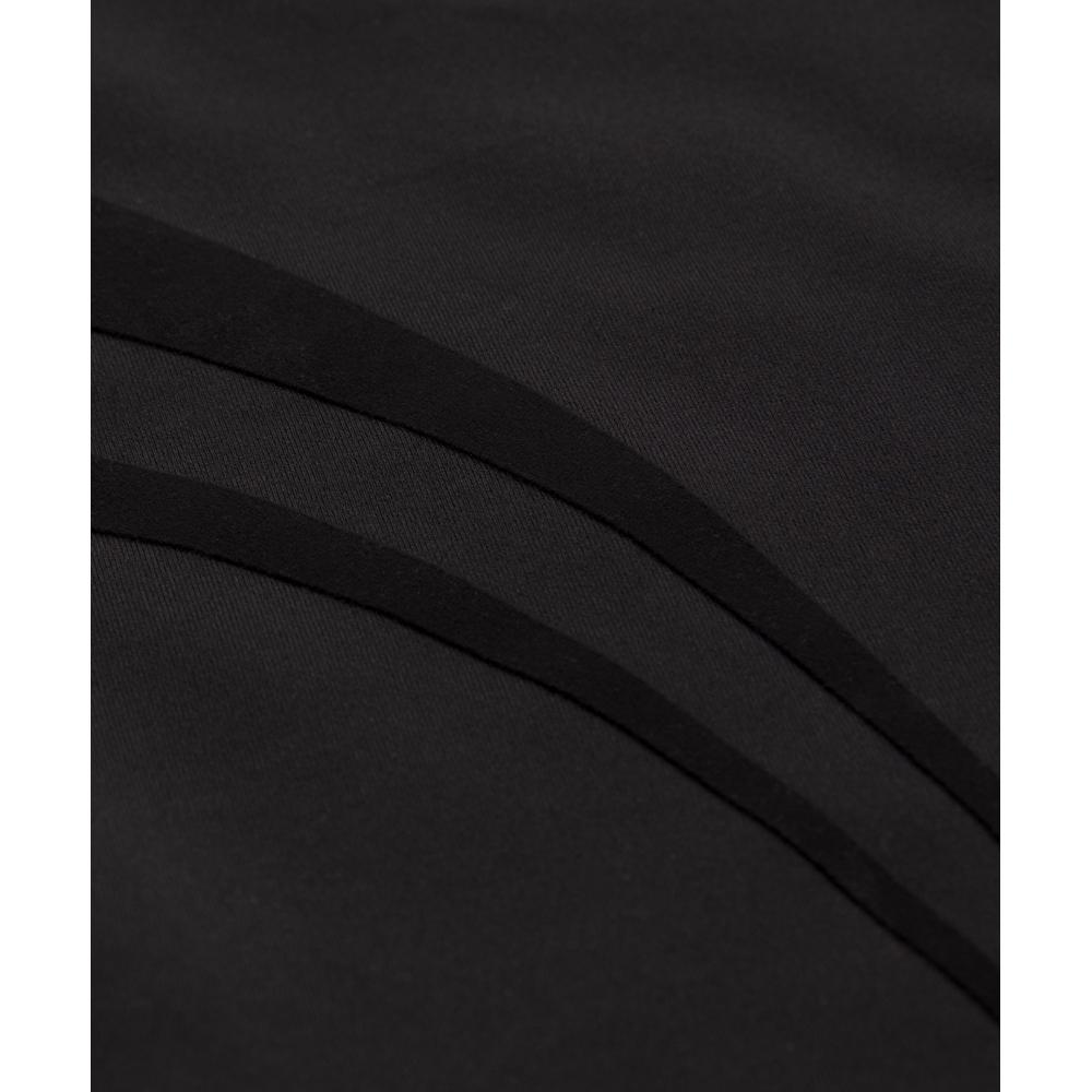 Lululemon Wunder Train Cropped Long Sleeve Shirt  Flocked Black Black