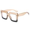 Fashion Oversized Anti-Blue Light Glasses Colorful Clear Lens Ladies Optical Glasses Frame Square Computer Eyewear for Women