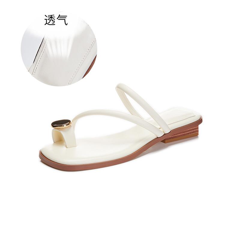 

Mezzanine slippers women s 2025 summer new casual half slippers women s square head low heel cool slippers women s fashion women s shoes trend 40 белый