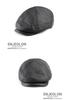 Men's Genuine Goat Leather Newsboy Beret - Trendy Spring/Autumn British-American Fashion, Thin Style for Middle-Aged.