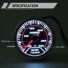 2" 52mm Water Temperature Gauge 100-280℉ Water Temp Meter LED Backlight With 1/8" NPT Sensor For Car Boat Marine Truck Universal