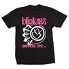 2026 New Cotton Summer Blink 182 Punk Bands Smiling Face Retro Loose Oversized Trendy Hiphop Rock Tshirt