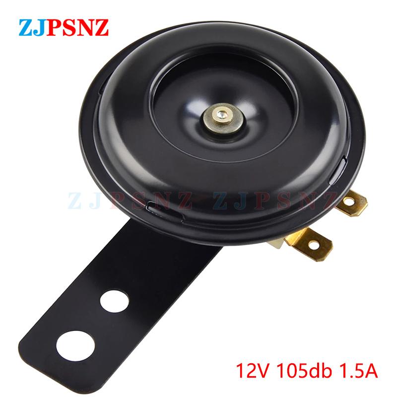 Horn 6V 12V 24V 36V 48V 60V 72V Scooter e-Bike Motorcycle Electric Horn Kit Waterproof Round Super Loud Horn Speaker 105db 110db