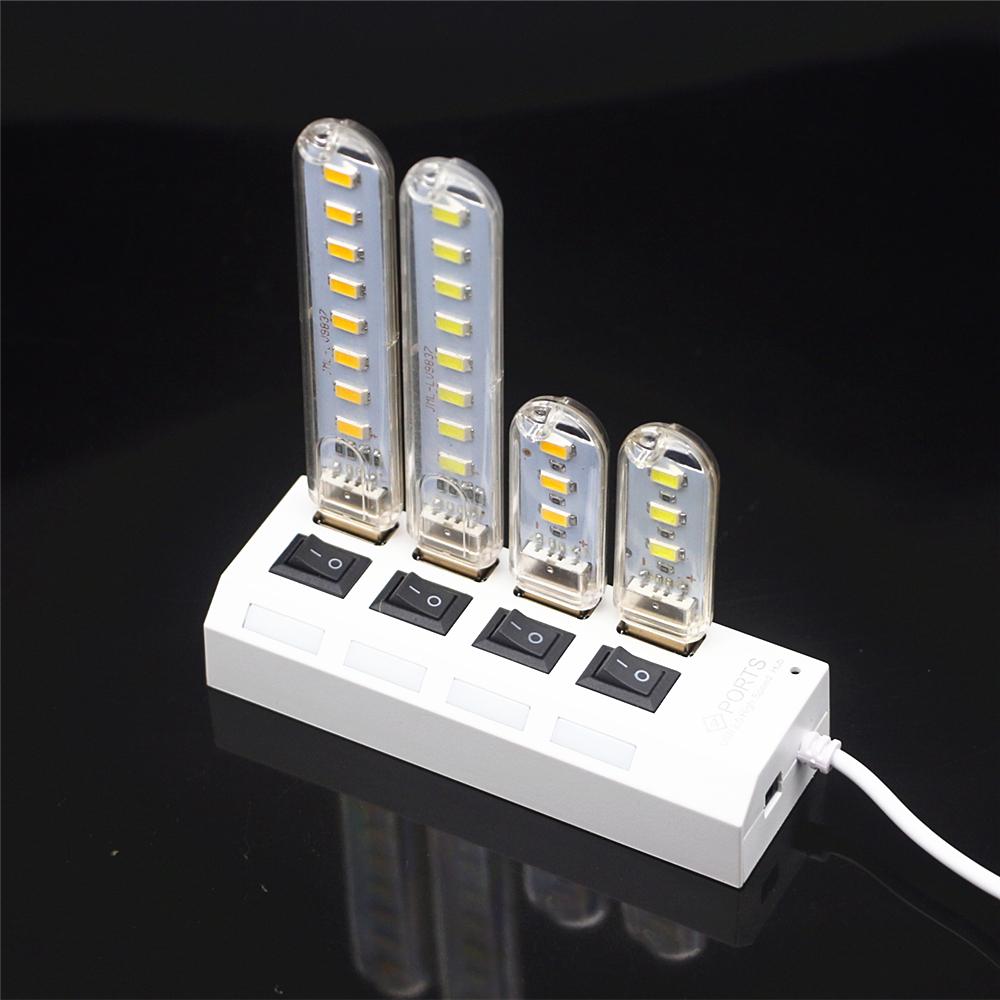 8LEDs 3LEDs Warm White Mini USB Light Reading Book Lamp USB Night Light USB LED Lights Book Light