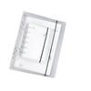 Carpeta con correa transparente esmerilada para cuadernos de hojas sueltas de 6/9 agujeros A4/B5/A5/A6/A7